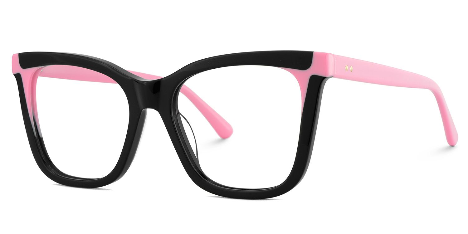 Square Black Eyeglasses- Grubbs acetate Frame Glasses3