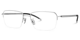 Swerry Rectangle Silver Glasses2