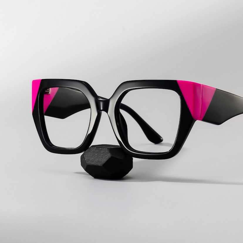 Viva Square Black Glasses