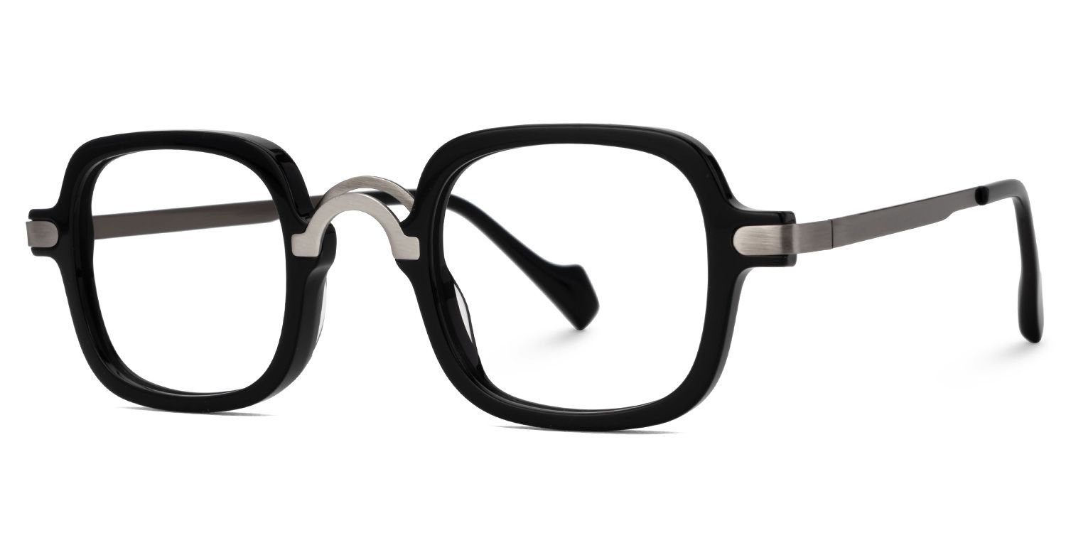 Fonrose Square Mixed-Materials Full-Frame Eyeglasses | Zeelool1