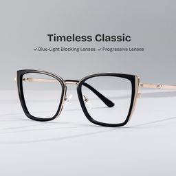 Juniper Rectangle Black Glasses2