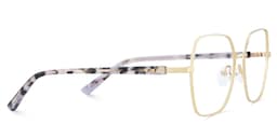 Billie Geometric Gold Glasses3