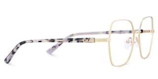 Billie Geometric Gold Glasses3