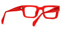 Glaucia Square Red Glasses3