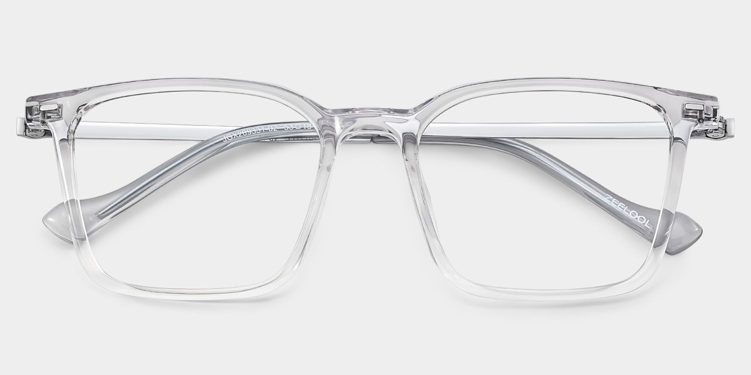 Archer Men Grey Glasses in Rectangle Frames | ZEELOOL2