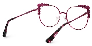 Wallice Cateye Red Glasses3