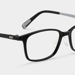 Finne Rectangle Black Glasses5