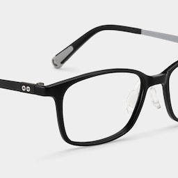 Finne Rectangle Black Glasses5