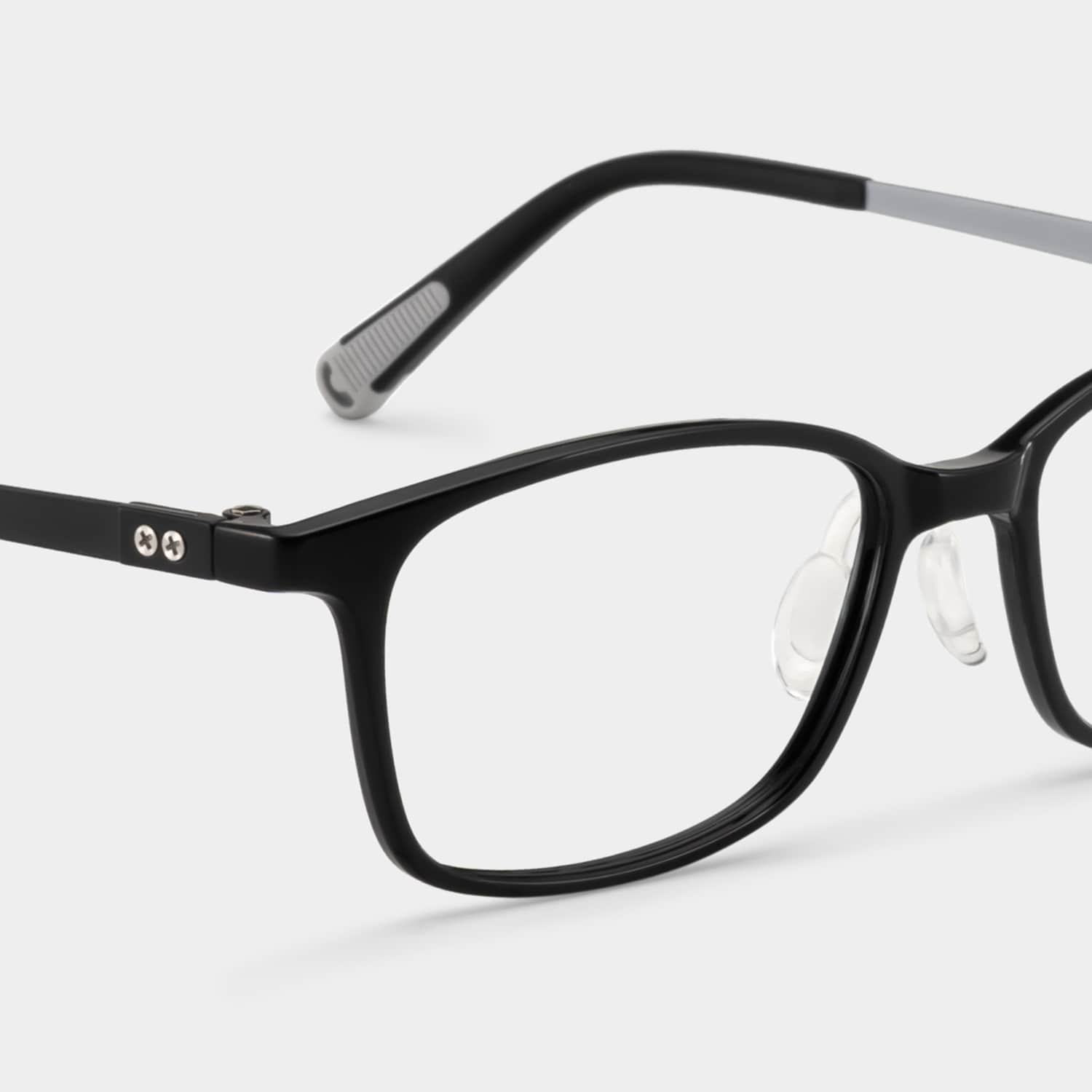 Finne Rectangle Black Glasses5