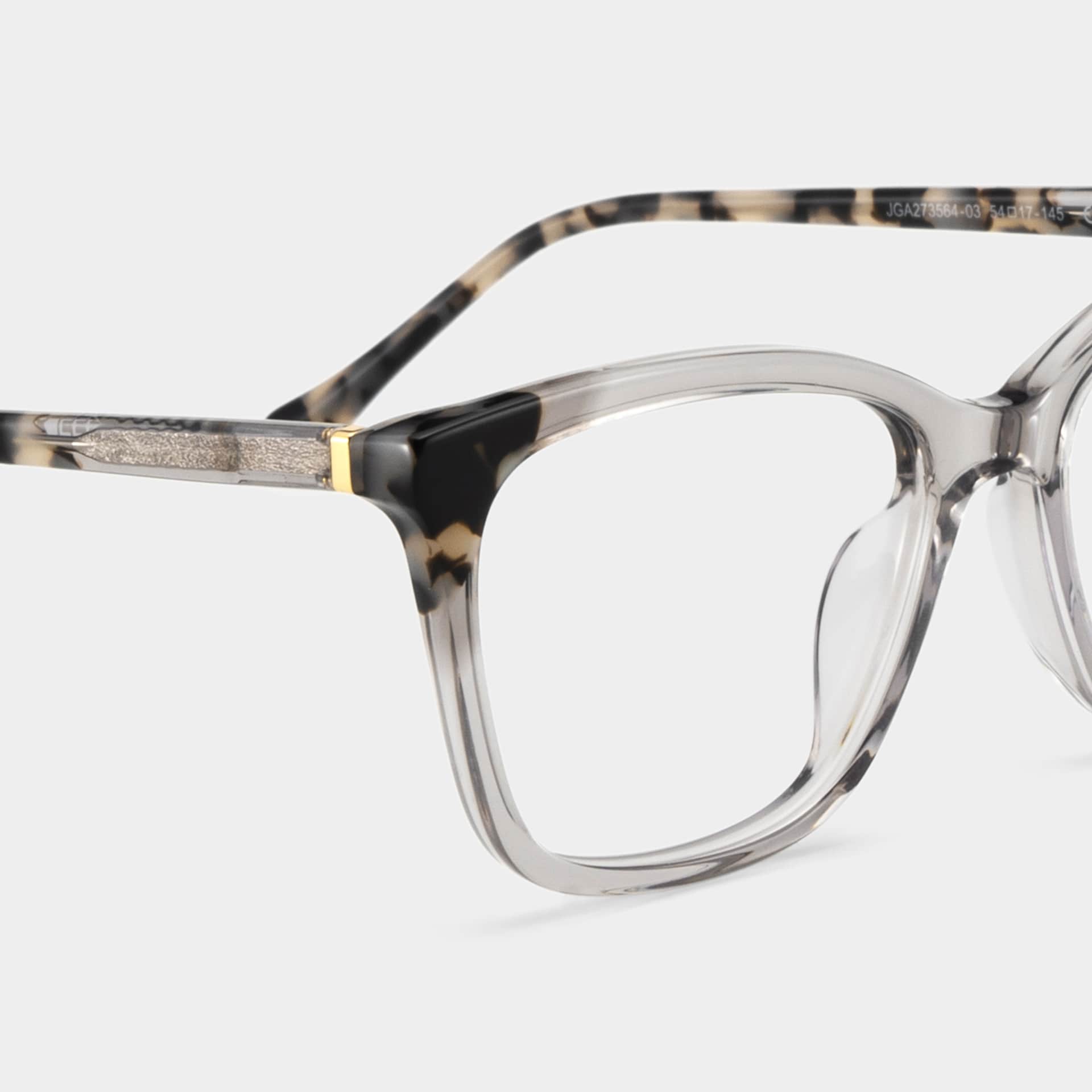 Juno Rectangle Gray Frame Eyeglasses for Woman| ZEELOOL5