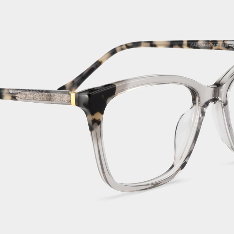 Juno Rectangle Gray Frame Eyeglasses for Woman| ZEELOOL5