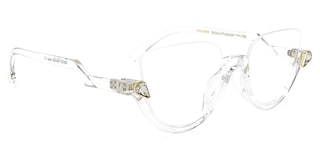 Felicia Cat Eye Crystal Glasses (Z-shaped Arms)2