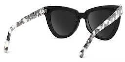 Yaser Cateye Black Sunglasses4