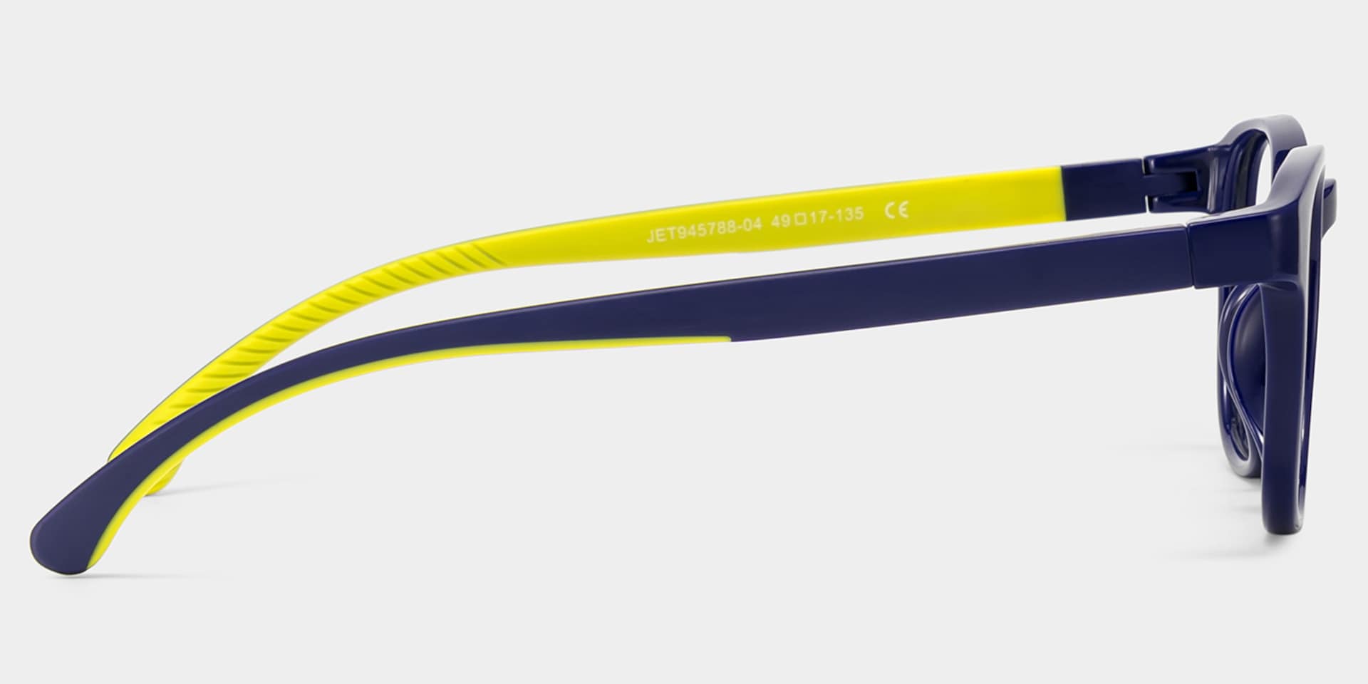 Dale Round Black Yellow Frame Eyeglasses for Pre-tweens4