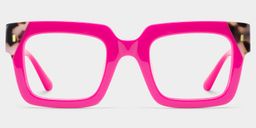 Sarah Square Pink Tortoise Glasses1