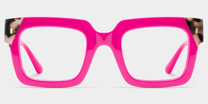 Sarah Square Pink Tortoise Glasses