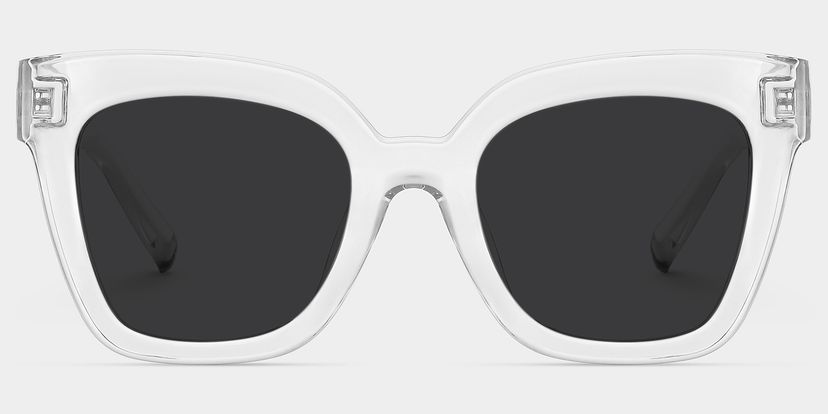 Malcolm Clear Square Sunglasses