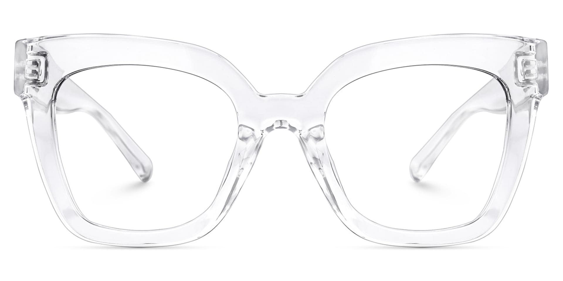 Malcolm Square Crystal TR90 Frame Glasses | Zeelool0