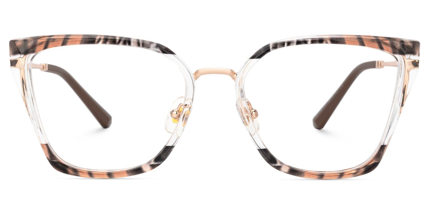 Martins TR90 Rectangle Brown Frame Glasses | Zeelool0