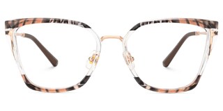 Martins Rectangle Brown Glasses0