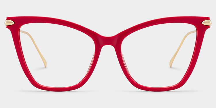 Hilary Butterfly Red Glasses