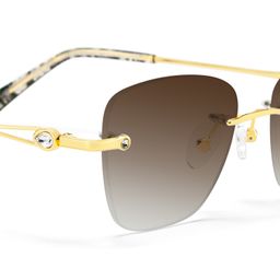 Seth Gold Rectangle Sunglasses4