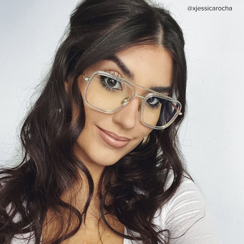 Gifford Aviator Crystal Frame Glasses | Zeelool Optical3