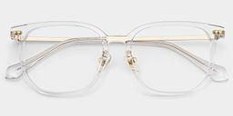 Eve Rectangle Clear Glasses2