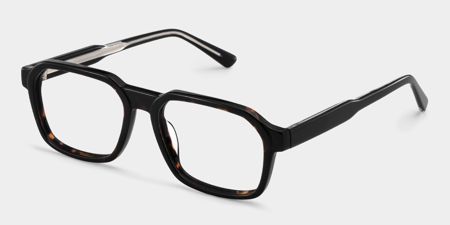 Arden Rectangle Tortoise Frame Eyeglasses for Man| ZEELOOL3