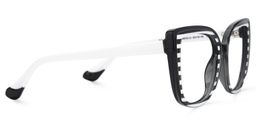 Fenn Cateye Black White Glasses4