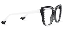 Fenn Cateye Black White Glasses4