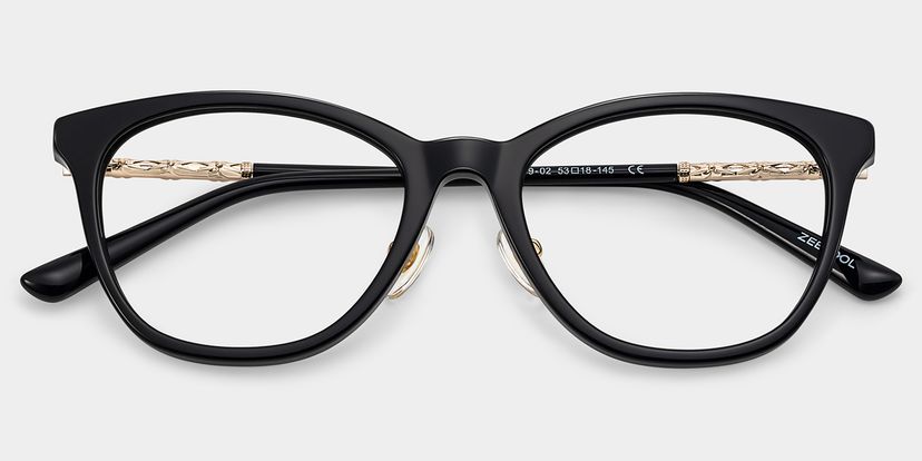 April Black Frame Glasses with Cat eye Frame Online | ZEELOOL