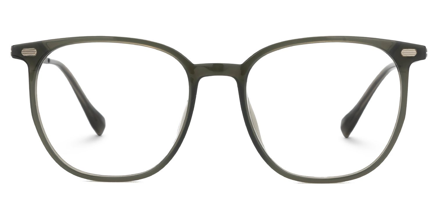 Square Valerye Green Frame Eyeglasses | Zeelool0