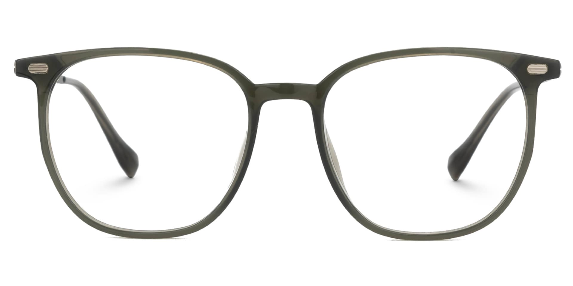 Square Valerye Green Frame Eyeglasses | Zeelool0