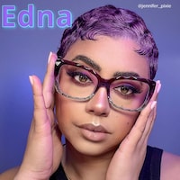 Edna Cateye Purple-Green Glasses4