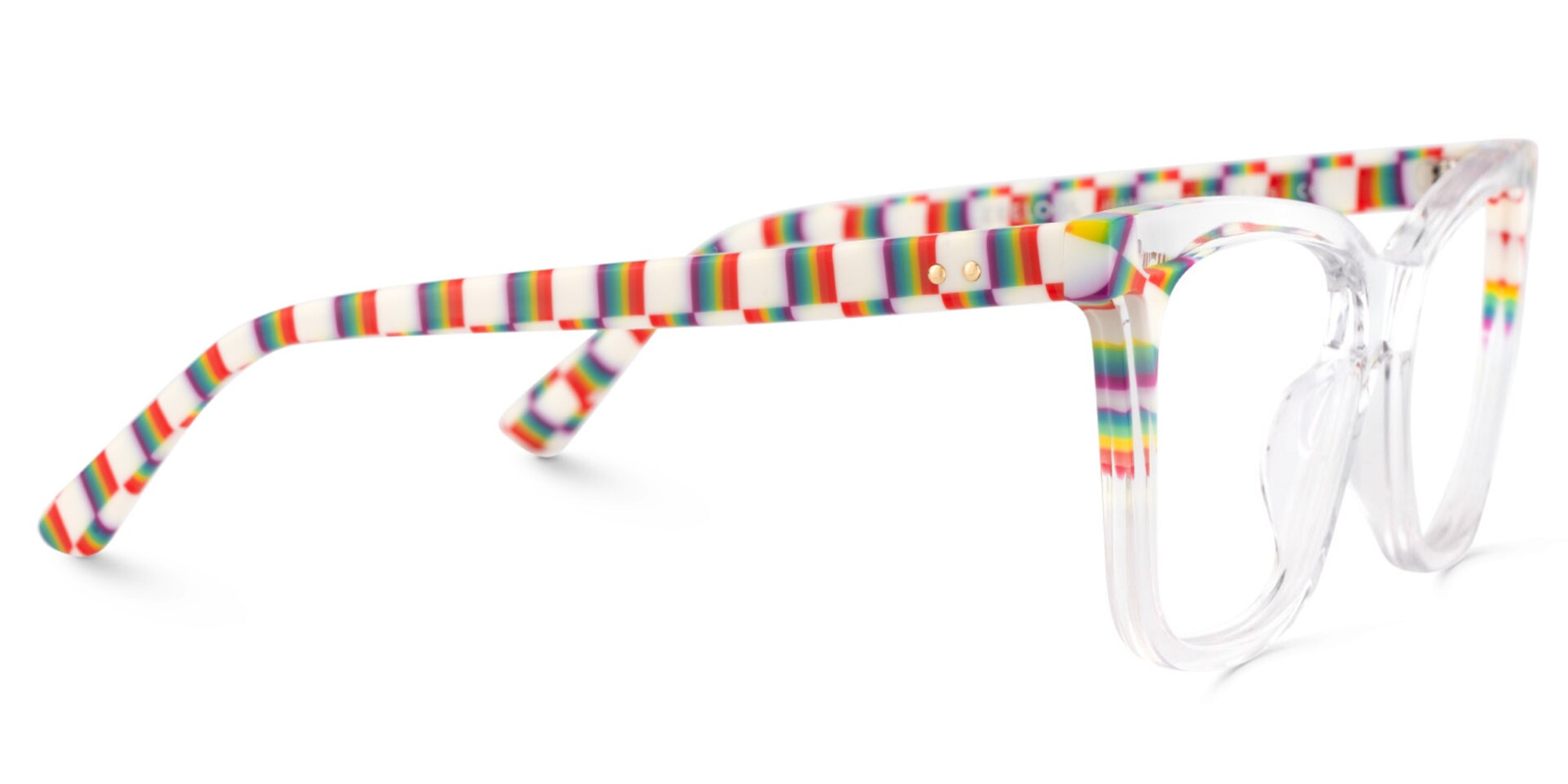 Square Clear Acetate Frame Eyeglasses | Zeelool4