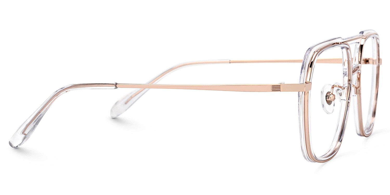 Crystal Vergie Aviator Frame Eyeglasses | Zeelool2