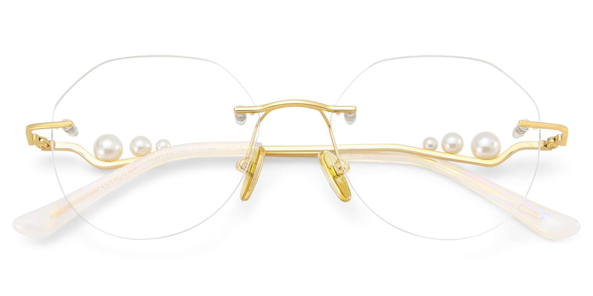 Wyatt Eyeglasses in GeometricGold Frame | Zeelool3