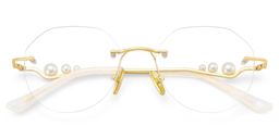 Wyatt Geometric Gold Glasses3