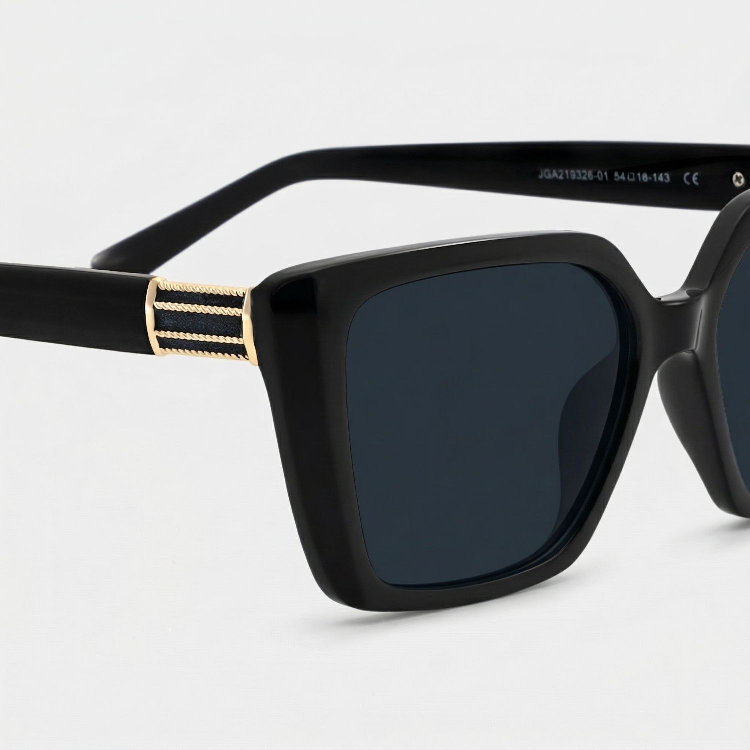 Emery Square Black Prescription Sunglasses | ZEELOOL4