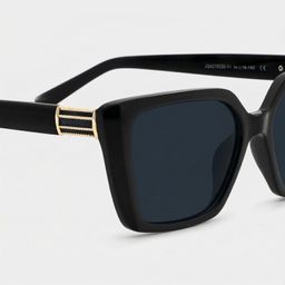 Emery Black Square Sunglasses4