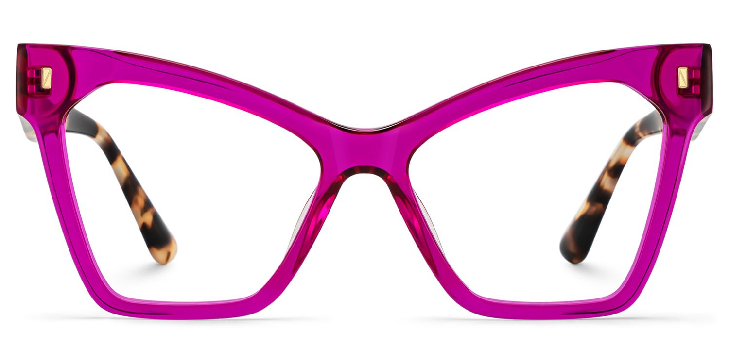 小物 CTHY ACETATE HANDMADE MODERN EYEWEAR Senica Cat eye Purple Glasses — Modern Acetate Frames | ZEELOOL