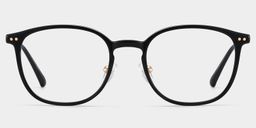 Mira Oval Black Glasses1