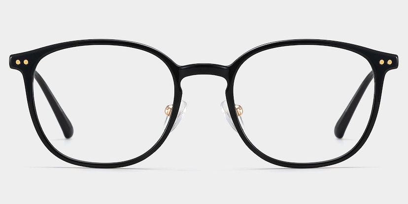 Mira Oval Black Glasses