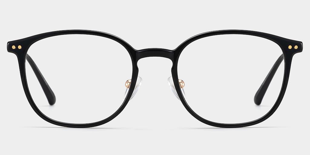 Mira Oval Black Glasses