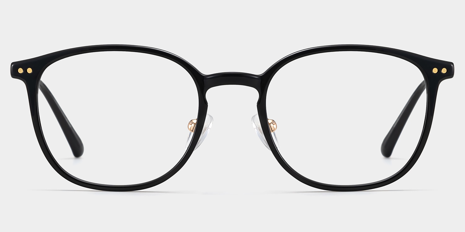 Mira Oval Black Glasses