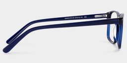 Connie Blue Rectangle Glasses4