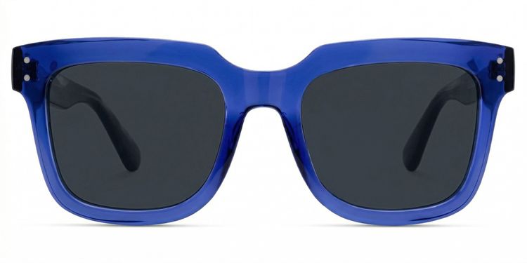 Liizbeett Blue Square Sunglasses