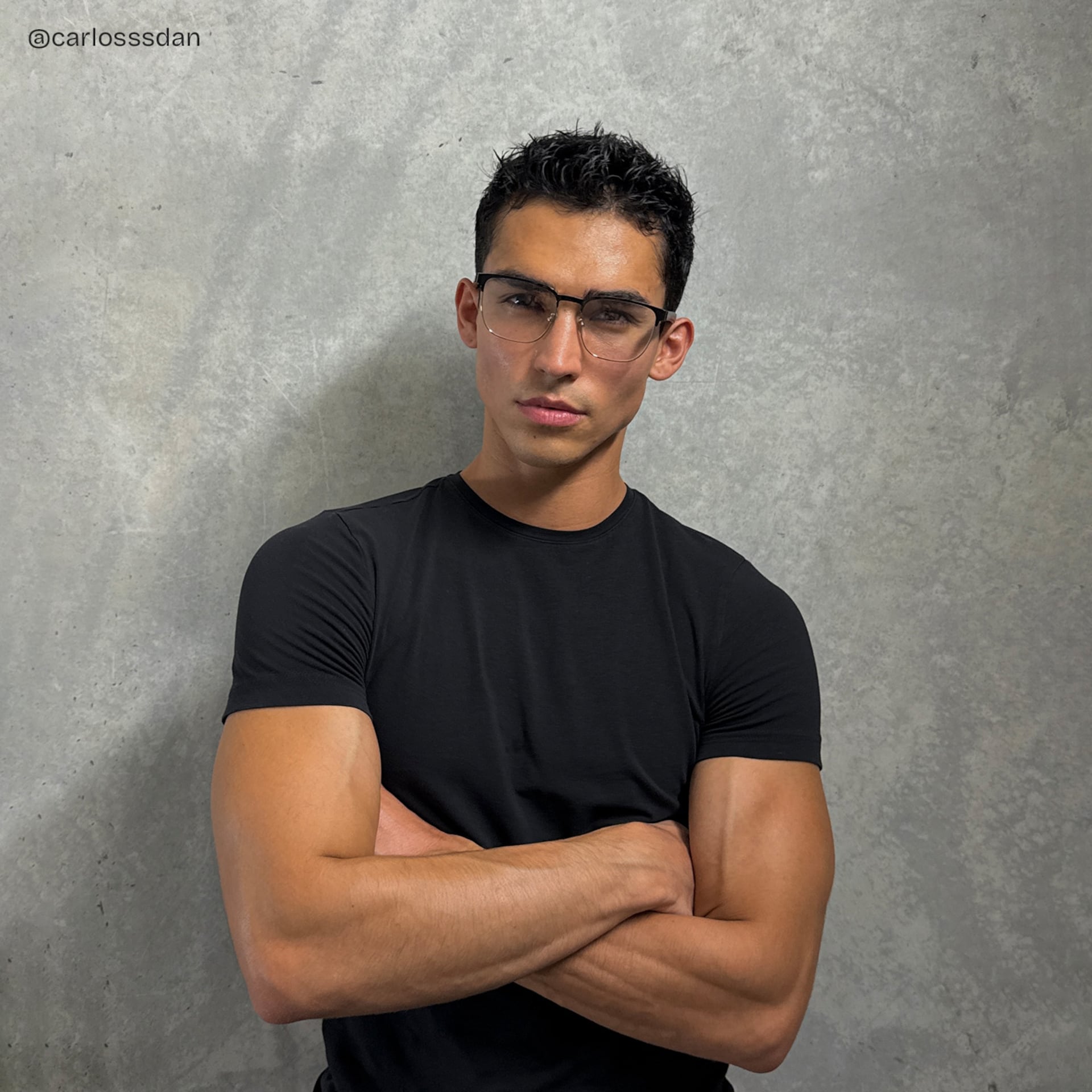 Luke black and gold browline glasses Online | ZEELOOL5