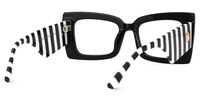 Mitia Rectangle Black Glasses3